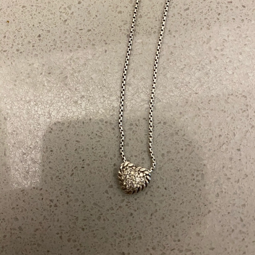David Yurman heart necklace
